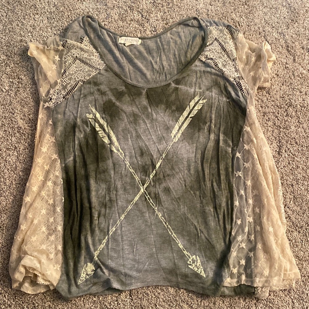 Scrapbook boho shirt